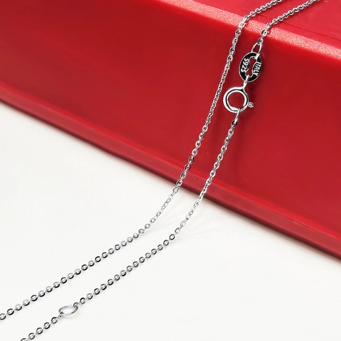 S925 Sterling Silver Flash O-Chain Necklace For Women Minimalist Gold White Gold Plated Clavicle Chain Jewelry Accessory