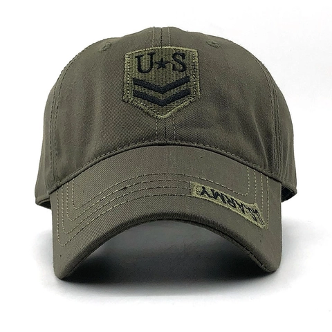 Gorra De Béisbol Bordada Camuflaje US Army Algodón Ajustable Estilo Militar Táctico Sombrero Sol Hombre Mujer
