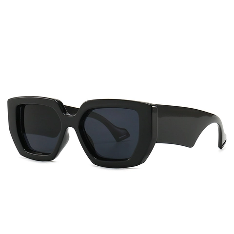 Women Retro Oversized Square Sunglasses UV400 Protection Cat Eye Fashion Sun Glasses PC Frame Color Block Eyewear For Travel
