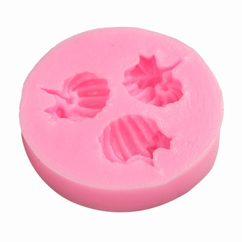 Molde Silicona Calabaza Hoja Redondo DIY Fondant Chocolate Decoración Pasteles Herramienta Hornear