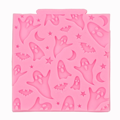 Halloween Silicone Mold Ghost Bat Star Moon Fondant Cake Chocolate DIY Baking Decorating Tool
