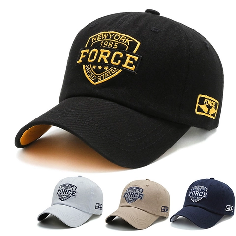 Berretto Da Baseball In Cotone Con Ricamo Force Retrò Cappello Sportivo Regolabile Per Uomini E Donne