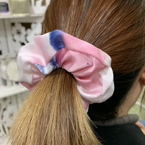 Tie Dye Scrunchies Cloth Fabric Galaxy Gradient Hair Ties High Elastic Fashion Hair Accessories For Women Girls