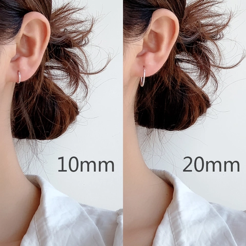 Orecchini A Cerchio Minimalisti In Argento Sterling S925 Lucidati Versatili Ipoallergenici Gioielli Quotidiani Per Donne Uomini