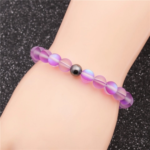 Bracelet En Perles De Pierre De Lune Hématite Entretoise En Cuivre Bijoux Énergie Guérison Cadeau Hommes Femmes