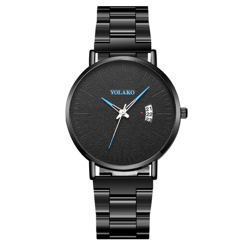 Orologio Da Polso Al Quarzo Da Uomo Cinturino In Acciaio Metallico Calendario Data Moda Business Analogico Ultrasottile