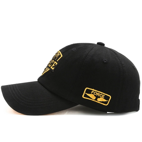 Berretto Da Baseball In Cotone Con Ricamo Force Retrò Cappello Sportivo Regolabile Per Uomini E Donne