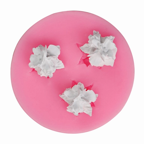 Star Flower Silicone Mold Round Multi Cavity For Fondant Chocolate Clay DIY Craft Baking Tools