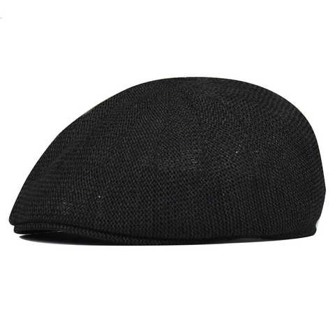 Breathable Mesh Ivy Cap Lightweight Solid Color Sun Protection Flat Hat For Men And Women Casual Summer Outdoor