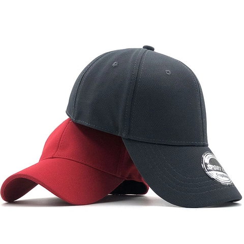 Gorra De Béisbol Color Sólido Algodón Transpirable Ajustable Snapback Visera Curva Sombrero De Sol Deporte Al Aire Libre Hombres Mujeres