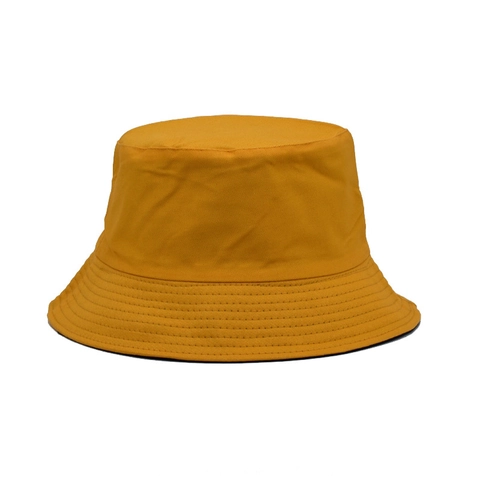 Solid Color Cotton Bucket Hat Breathable Double Sided Sun Protection Wide Brim Outdoor Travel Fisherman Cap For Women