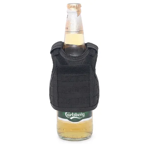 Mini Tactisch Vest Bierfleskoeler Nylon MOLLE Dranken Decoratieve Hoes Verstelbaar Militaire Stijl Bar Accessoire
