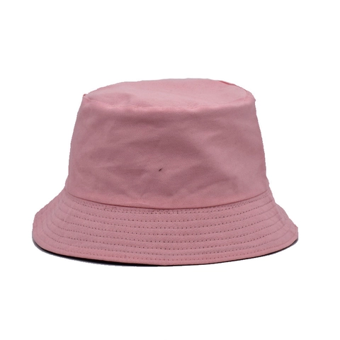 Solid Color Cotton Bucket Hat Breathable Double Sided Sun Protection Wide Brim Outdoor Travel Fisherman Cap For Women