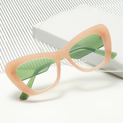 Occhiali Da Sole Cat Eye Alla Moda Da Donna Montatura E Lenti In PC Protezione UV400 Aste Geometriche Vintage Retro