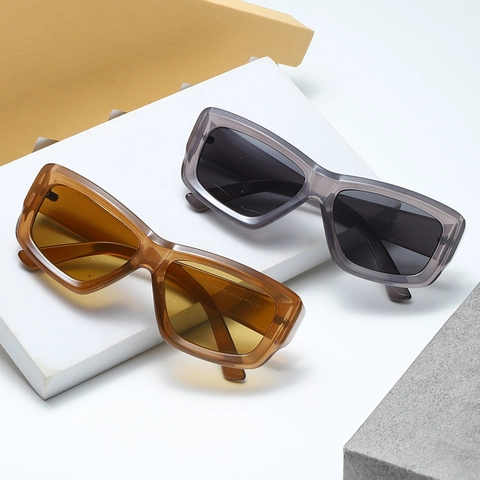 Square Frame Sunglasses UV400 Protection PC Thick Frame Retro Y2K Fashion Streetwear For Women