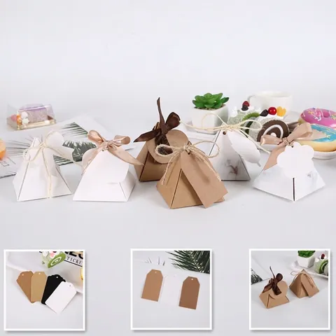 DIY Blank Kraft Paper Gift Tags White Brown Cardboard Labels Heart Leaf Flower Shape Hanging Bookmarks For Wedding Party Craft Favors Message Cards