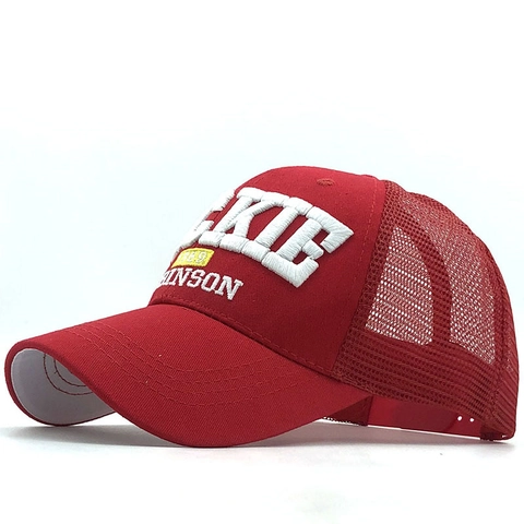 Cappello Da Baseball Trucker Cotone Mesh Ricamo 3D Traspirante Protezione Solare Regolabile All'aperto Casual Unisex