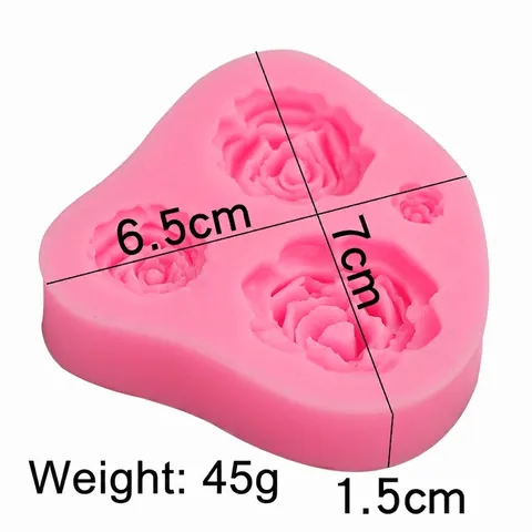 Stampo In Silicone Fiori Di Rosa DIY Fondant Cioccolato Decorazione Per Torte Strumento Per Pasticceria Flessibile Artigianato Floreale