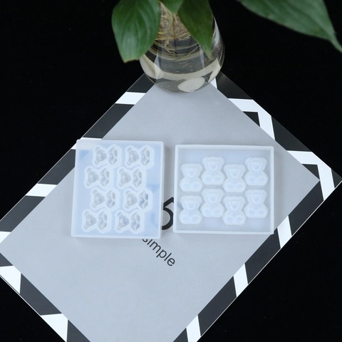 Siliconen Berenvorm Mini Dierenvorm Voor DIY Hars Gieten Bakken Chocolade Snoep Zeep Maken Gips Decoratief