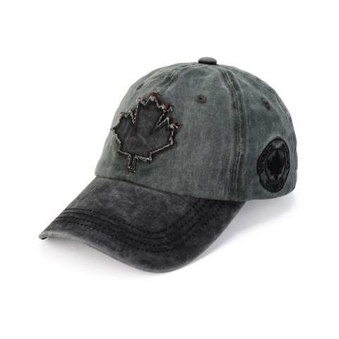 Cappello Da Baseball In Cotone Lavato Vintage Con Toppa Foglia Di Acero E Ricamo Canada Cappello Retrò Per Unisex