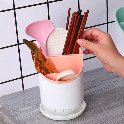 Portabacchette In Plastica Rimovibile Scolapiatti Organizzatore Per Posate Per Cucchiaio Coltello Forchetta Stoccaggio Cucina Stile Nordico