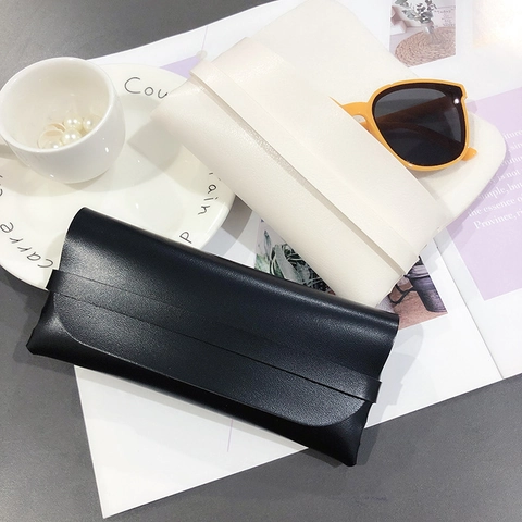 Custodia Per Occhiali Da Sole In Pelle PU Morbida Portatile Borsa Portaocchiali Minimalista Per Uso Quotidiano
