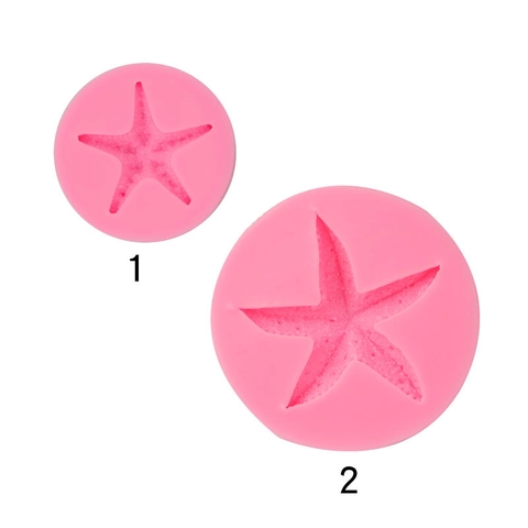 Stampo In Silicone Stella Marina Tema Oceano Decorazione Torte Fondente Sapone Artigianale Resina Argilla Strumento Da Forno Rotondo Flessibile