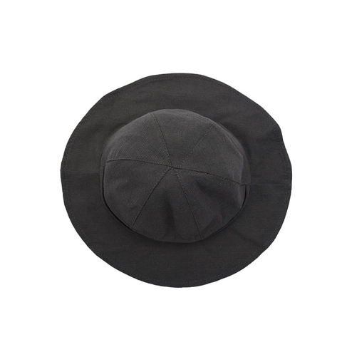 Kids Bucket Hat Cotton Linen Blend Sun Protection Summer Sunshade Solid Color Outdoor For Boys Girls