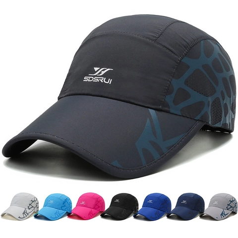 Cappellino Da Baseball Asciugatura Rapida Poliestere Traspirante Parasole Corsa Sport All Aperto Cappello Unisex Regolabile