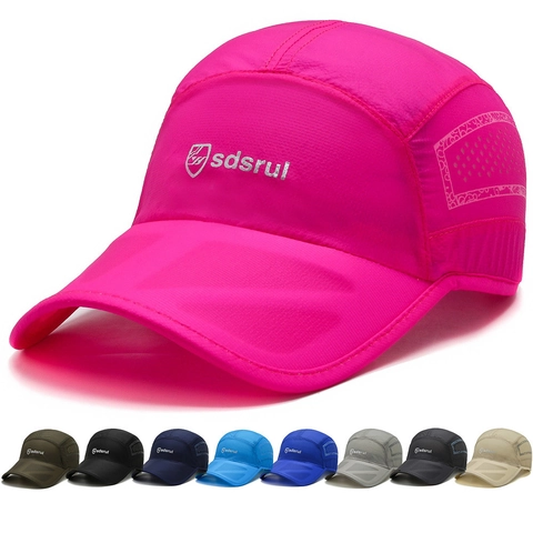 Cappellino Da Baseball Asciugatura Rapida Poliestere Mesh Traspirante Protezione Solare Sport All Aperto Regolabile