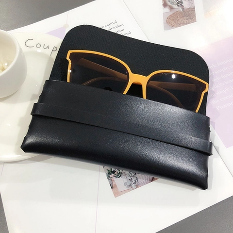 Custodia Per Occhiali Da Sole In Pelle PU Morbida Portatile Borsa Portaocchiali Minimalista Per Uso Quotidiano