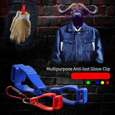 Multifunktionaler Handschuh Clip Halter Anti Verlust Kunststoff Arbeitsgreifer Mit Metall Karabiner Für Outdoor Arbeit