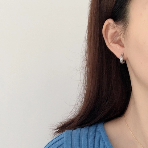 Orecchini A Cerchio In Argento Sterling 925 Con Corda Intrecciata Vintage Per Donna Stile Francese Minimalista Gioielli Ossidati