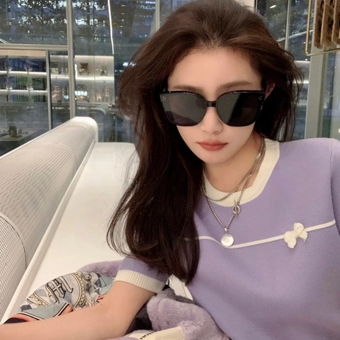 Oversized Square Sunglasses PC Frame AC Lens UV400 Protection Vintage Retro Style Fashion Eyewear For Women And Men