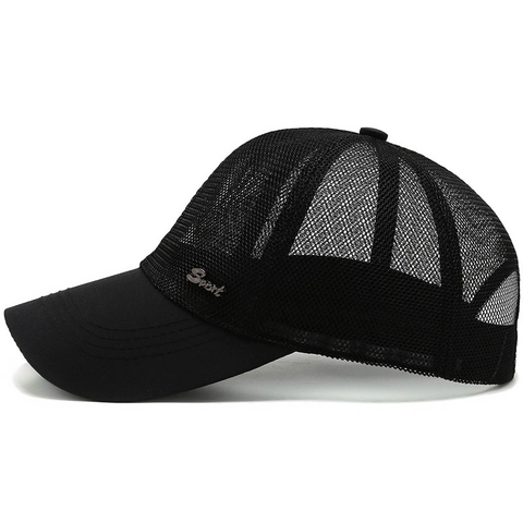 Cappello Da Baseball In Rete Traspirante Poliestere Protezione Solare Sport All Aperto Regolabile Per Uomo Donna