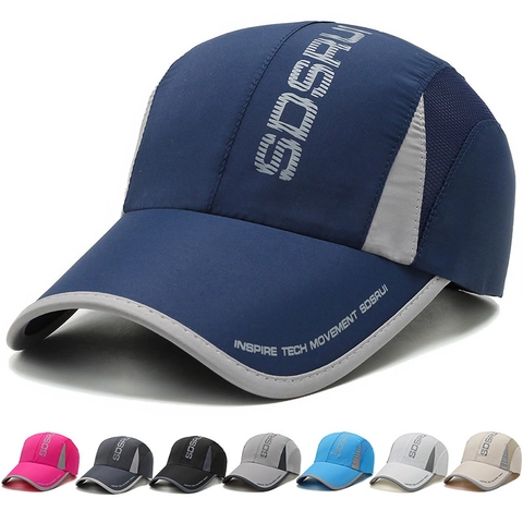 Gorra De Béisbol De Malla De Secado Rápido Transpirable Protección Solar Sombrero Deportivo De Pesca Ajustable