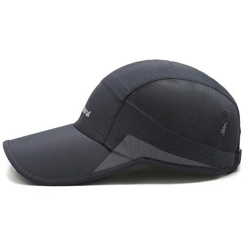 Cappello Da Baseball Poliestere Asciugatura Rapida Rete Traspirante Protezione Solare Regolabile Sport All'aperto