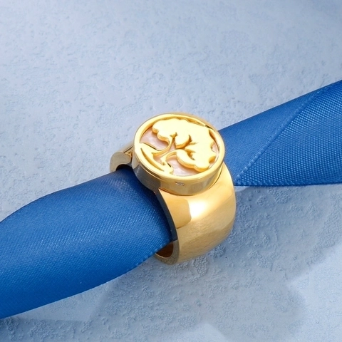 Edelstahl Ringe Für Damen Boho Hand Der Fatima Lebensbaum Römische Zahlen Breit Band Zirkon Perlmutt Vintage