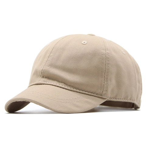 Gorra De Béisbol De Sarga De Algodón Unisex Ala Corta Protección Solar Transpirable Color Sólido Ajustable Sombrero Informal Al Aire Libre