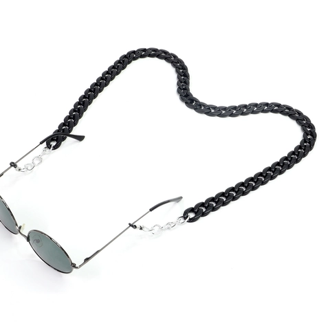 Brillenband Aus Acryl Dicke Glieder Mit Metallverlängerung Und Silikonschlaufen Rutschfeste Brillenkette Für Damen Herren