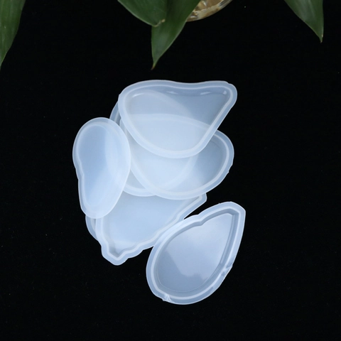 Silicone Mold For Resin Casting Tag Pendant DIY Jewelry Making Mirror Surface Irregular Translucent Epoxy Craft Tool For Handmade Decoration