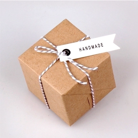 Etichette Regalo Fatte A Mano In Cartoncino Bianco Striscia Lunga Forma Di Bandiera Per Confezione Festa