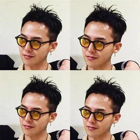 Retro Round Frame Sunglasses UV400 Protection PC Frame Rivet Decoration Vintage Fashion Eyewear For Men And Women
