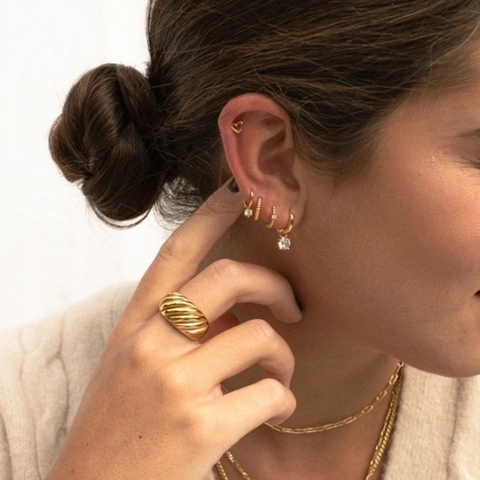 Kleurrijke Ronde Cubic Zirconia Hoop Oorbellen Met 925 Sterling Zilveren Oorsteker Koper Verguld Mode Voor Dames