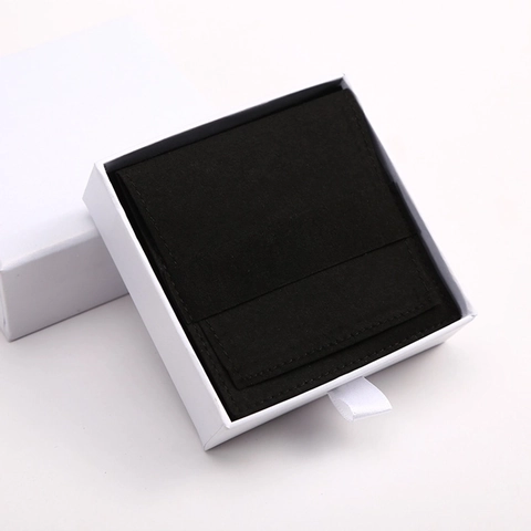Microfiber Suede Jewelry Packaging Bag Envelope Flap Square Small Storage Pouch For Rings Earrings Jewelry Packaging
