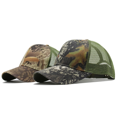 Cappello Da Baseball In Rete Nylon Mimetica Traspirante Trucker Hat Protezione Solare Regolabile Per Uomo Donna