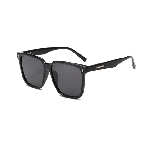 Square Sunglasses Vintage Large Frame UV400 Protection Plastic Metal Retro Fashion Eyewear For Men Women