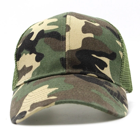 Casquette De Baseball En Filet Camouflage Respirante Chapeau De Camionneur Protection Solaire Tactique Réglable