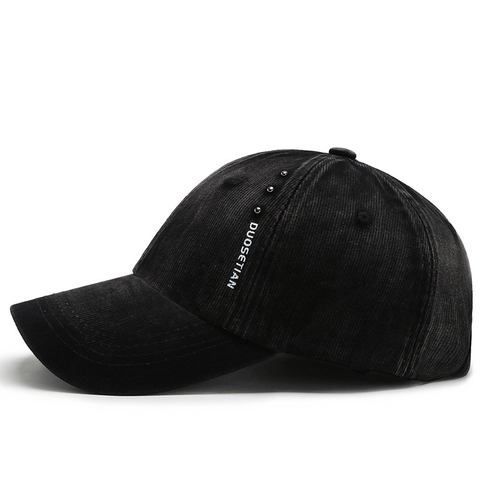 Casquette De Baseball En Velours Côtelé Vintage Pour Hommes Femmes Ajustable Lavée Rétro Chapeau De Soleil Avec Rivets