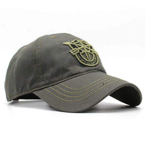 Tactical Baseball Cap Cotton Twill Special Forces Embroidery Outdoor Adjustable Military Sunshade Hat